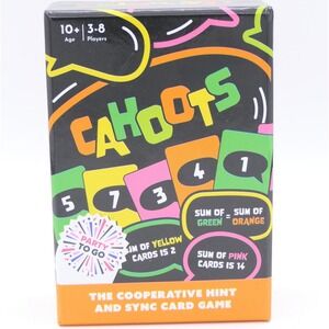 Gamewright Cahoots The Cooperative Hint & Sync Card Game 3-8 Players Age 10+